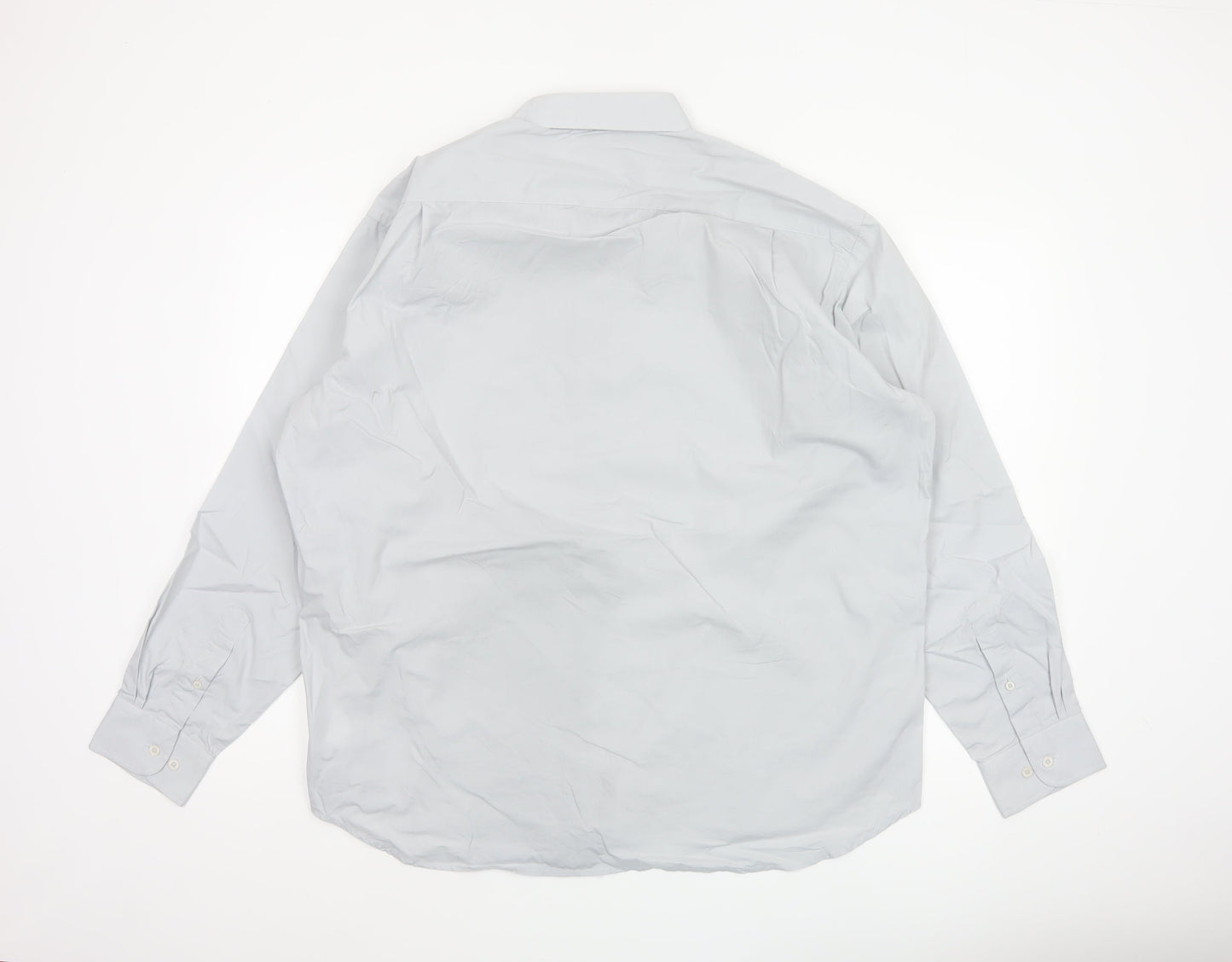 Peter England Men’s White 17.5in Classic Long Sleeve Button-Up Shirt