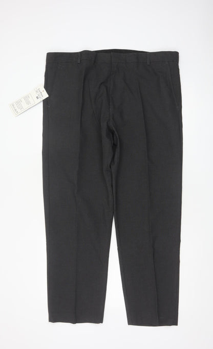 Ever Press Men’s Black Size 40 29in Leg Classic Dress Trousers NWT
