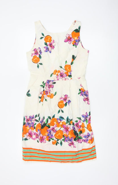 Wallis Women’s Multicoloured Floral Fit & Flare Dress UK 10