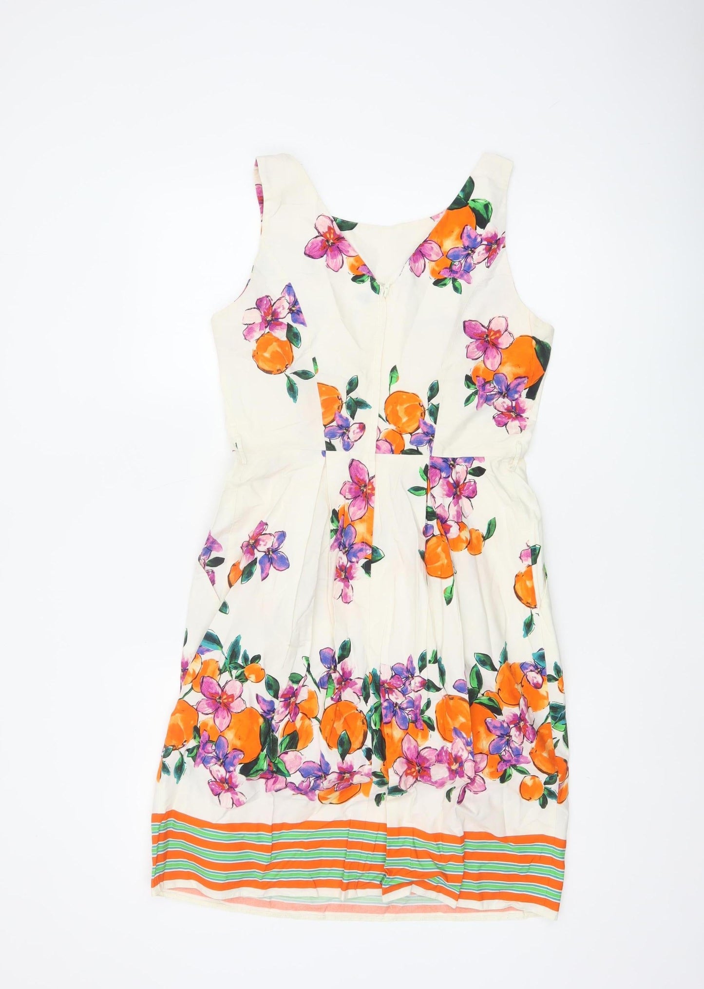 Wallis Women’s Multicoloured Floral Fit & Flare Dress UK 10