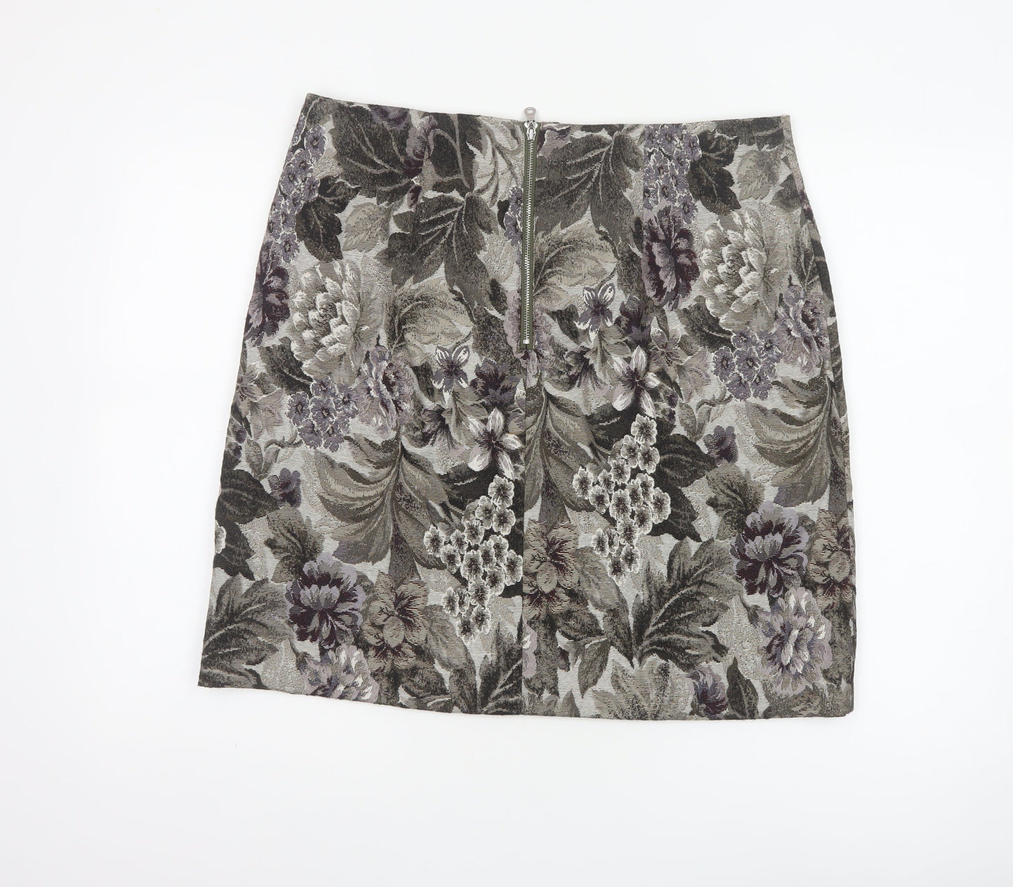 Marks & Spencer Women Multicoloured Floral Pencil Skirt UK 16 Long
