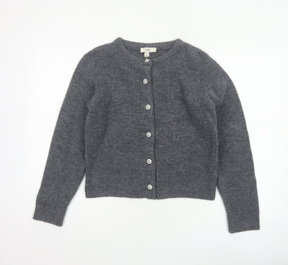 Marks and Spencer Women’s Grey S Jewel Button Knit Cardigan