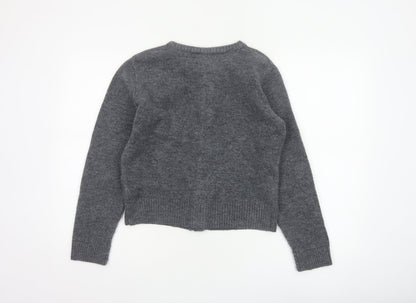 Marks and Spencer Women’s Grey S Jewel Button Knit Cardigan