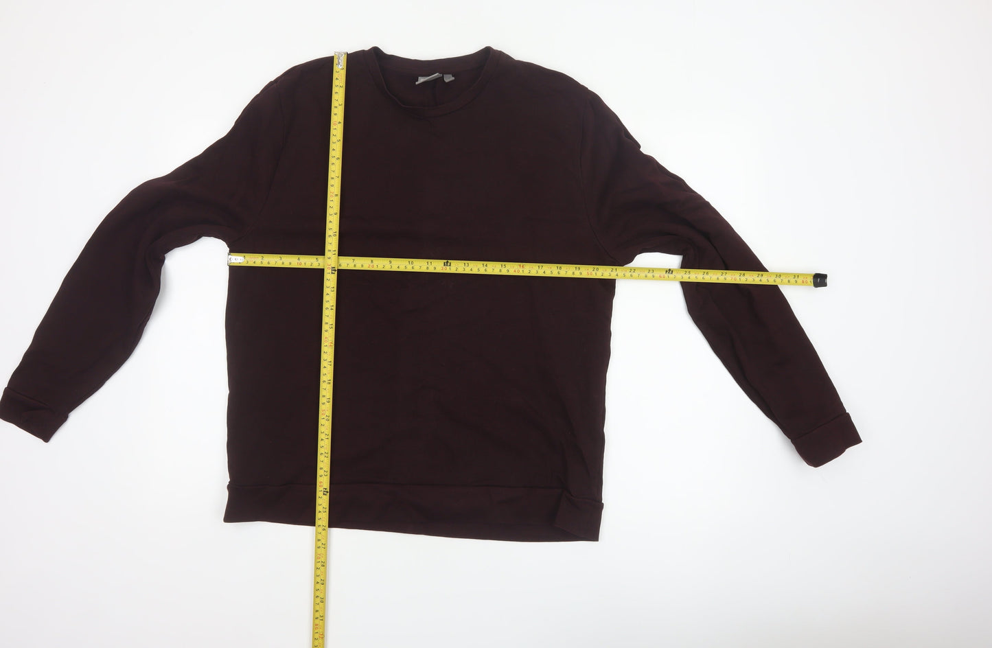 ASOS Men Brown L Pullover Crew Neck Cotton Sweatshirt