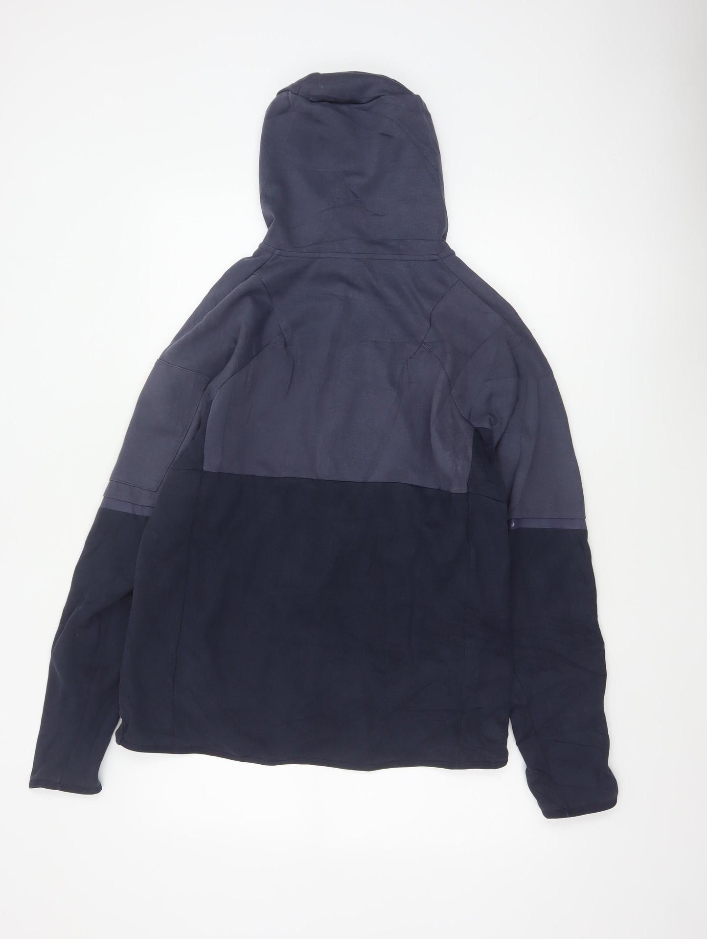 Adidas Men’s Blue M Full Zip Hooded Logo Sports Hoodie