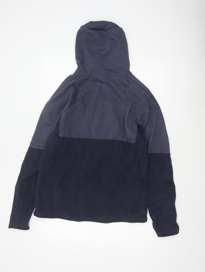Adidas Men’s Blue M Full Zip Hooded Logo Sports Hoodie