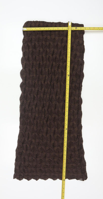 River Island Samantha Faiers Women Brown Animal Print Long Skirt UK 12