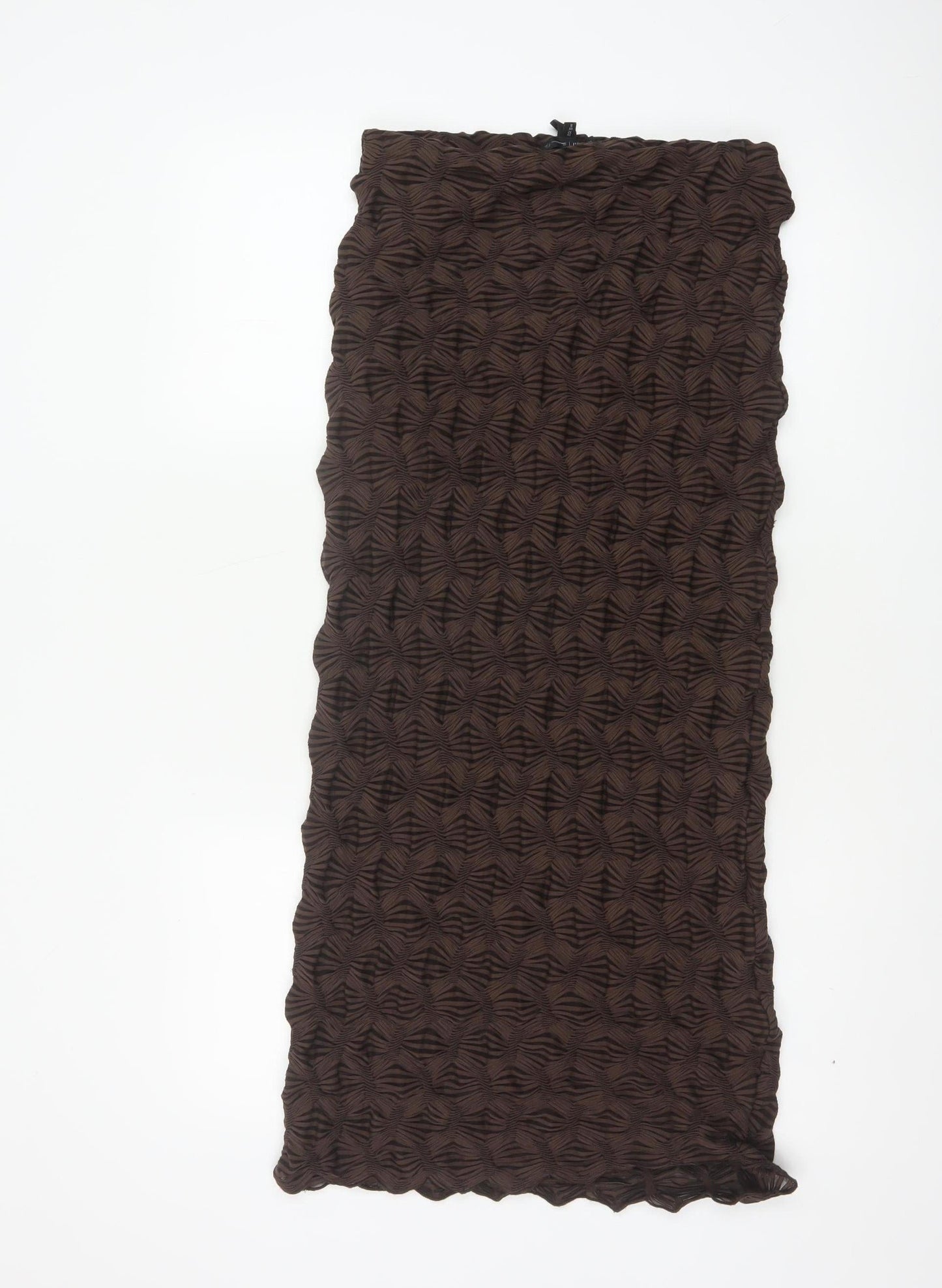 River Island Samantha Faiers Women Brown Animal Print Long Skirt UK 12