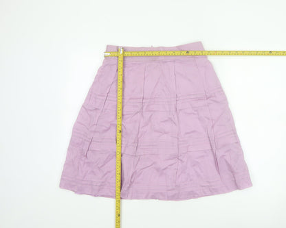 Noa Noa Women Pink S A-Line Knee Length Cotton Skirt
