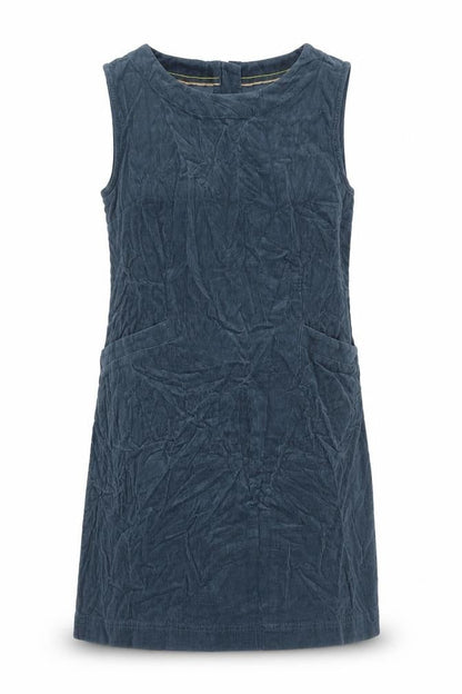 White Stuff Women Blue UK 14 Corduroy Shift Dress Sleeveless Pockets