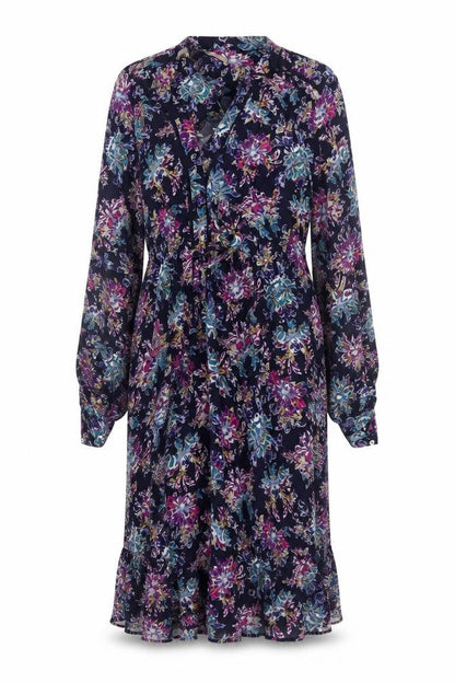 Marks & Spencer Women Multicoloured UK 14 Floral Midi Shirt Dress