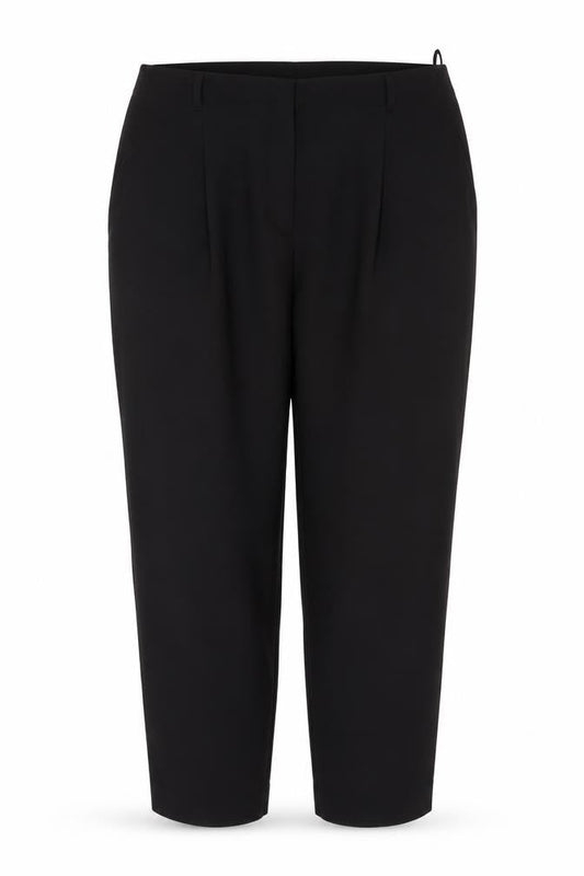 New Look Women’s Black UK 16 Tapered Tie Belt Dress Trousers