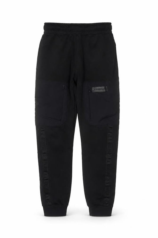 Nike Boys Black Air Max Jogger Trousers Size S 128-137cm Zip Pockets