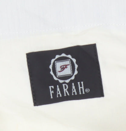 Farah Men’s Grey 36 W29 Straight Flat Front Dress Trousers