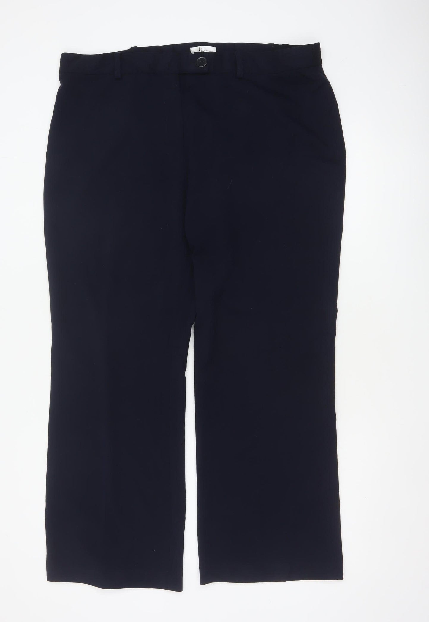 Klass Women’s Navy Size 18 Wide-Leg Smart Stretch Trousers