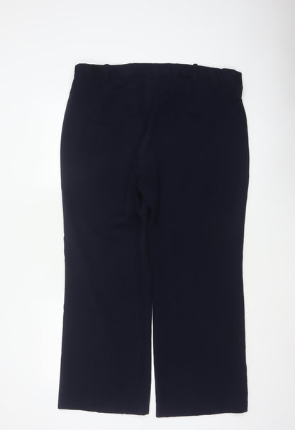 Klass Women’s Navy Size 18 Wide-Leg Smart Stretch Trousers