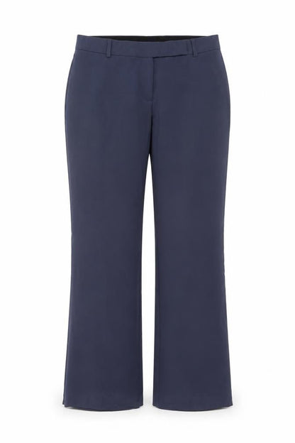 M&S Women’s Navy Blue UK 12 Straight Leg Stretch Work Trousers