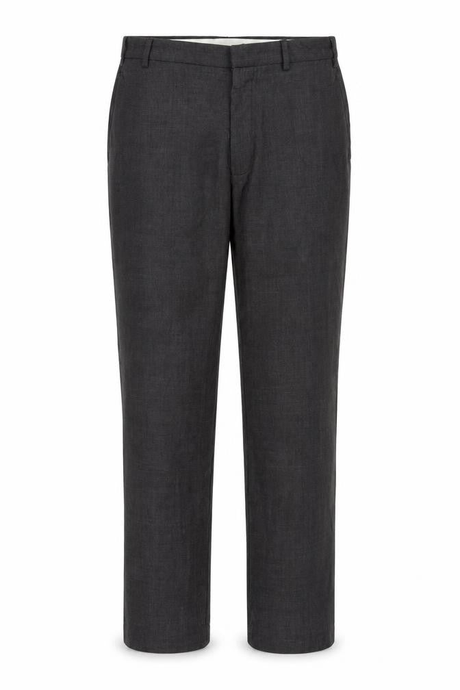 Marks & Spencer Men Grey 36 Regular Wool Dress Trousers 36x33