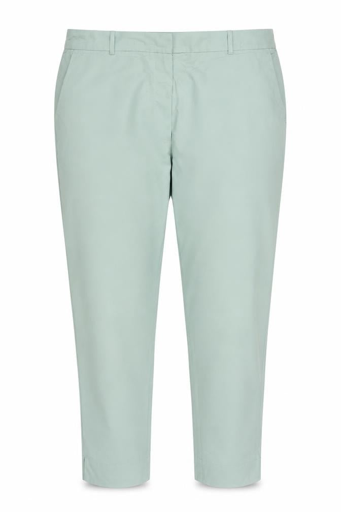Marks & Spencer Women’s Sea Green UK 16 Short Tapered Chino Trousers