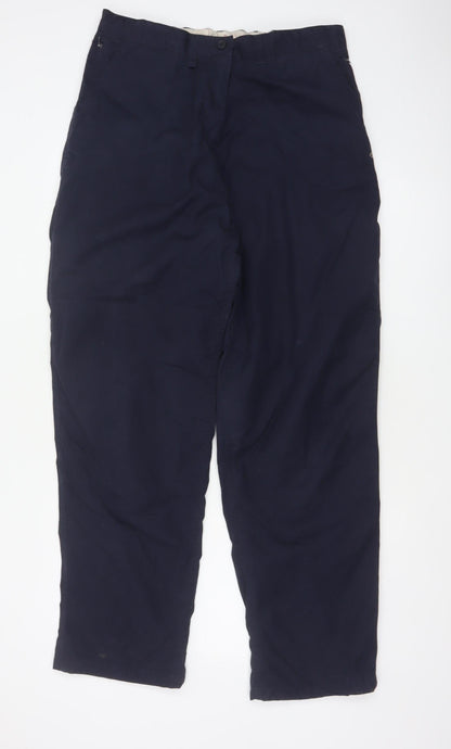 Craghoppers Kiwi Womens Blue UK 16 Regular Straight Outdoor Trousers