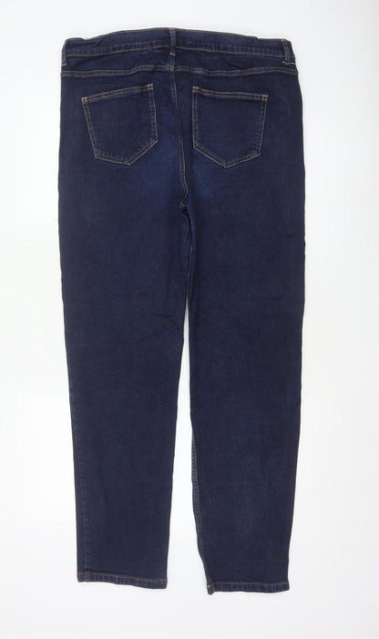 Marks and Spencer Women Blue UK 16 Straight Regular Stretch Jeans