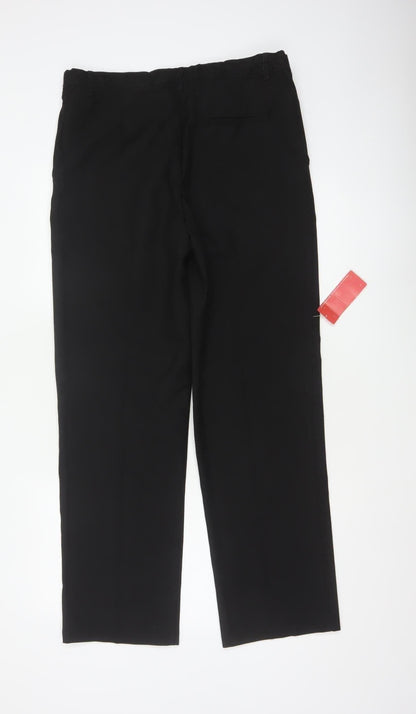 M&S Men’s Black 36in Classic Straight Formal Dress Trousers New
