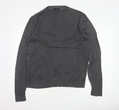 ASOS Men’s Grey L Cotton Blend Crew Neck Pullover Jumper