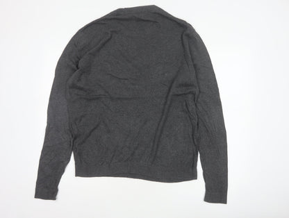 ASOS Men’s Grey L Cotton Blend Crew Neck Pullover Jumper