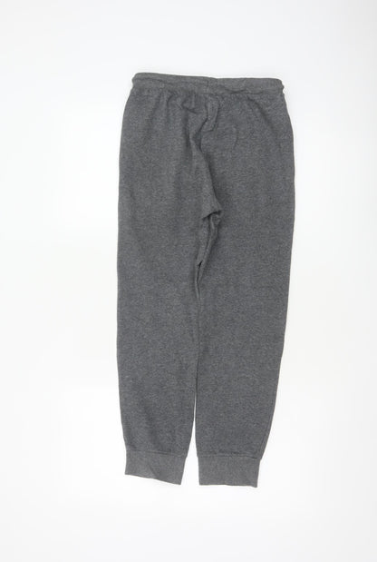 Converse Boys Grey Sweatpants Joggers 10-12 Years M Logo Fleece