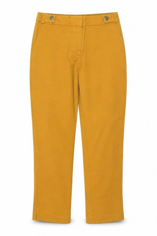 F&F Women’s Mustard Yellow Wide-Leg Trousers UK 12 Viscose