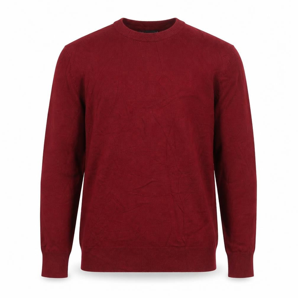 Marks & Spencer Men's Red M Fine Pure Cotton Crew Neck Jumper