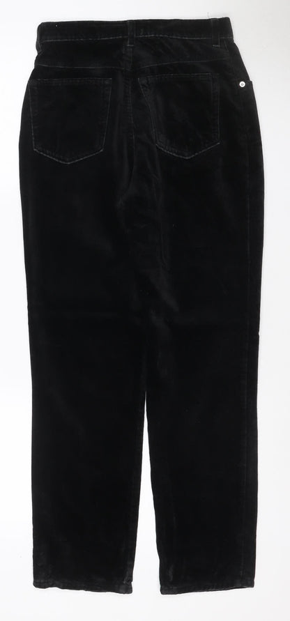 Stradivarius Women’s Black UK 8 Velvet Bootcut Trousers 34in