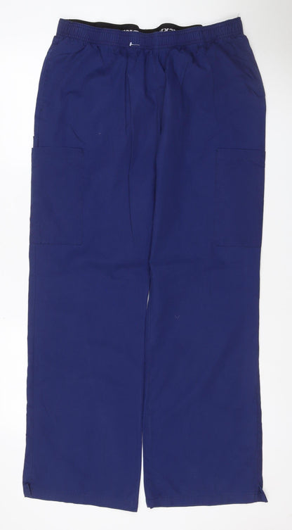 Dickies Men’s Blue XL Cargo Trousers Drawstring Workwear