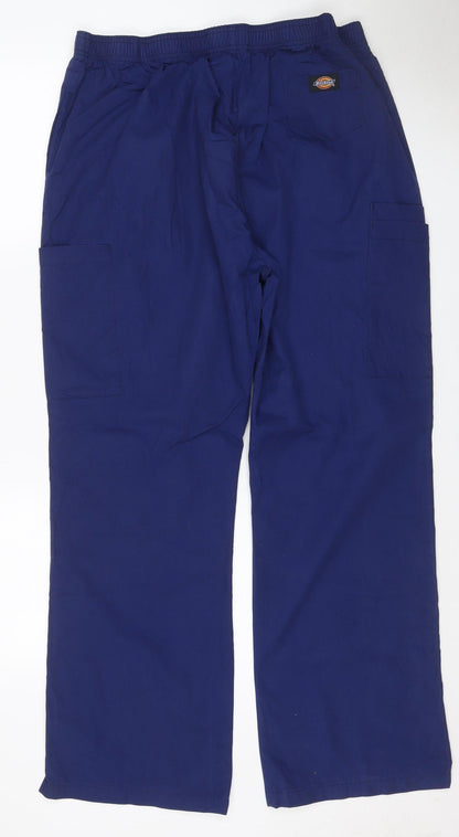 Dickies Men’s Blue XL Cargo Trousers Drawstring Workwear