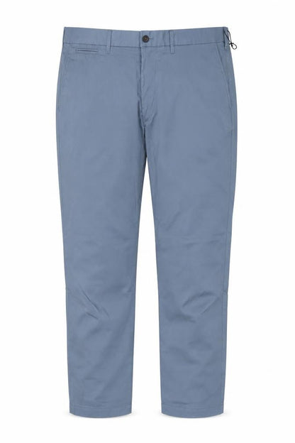 Marks & Spencer Men’s Blue 34 Straight Lightweight Polyester Cotton Trousers