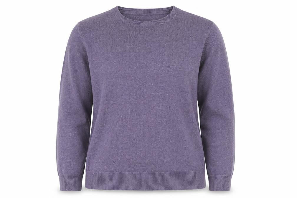 Marks and Spencer Women Purple Size 12 Cashmere Crew Neck Jumper