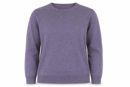 Marks and Spencer Women Purple Size 12 Cashmere Crew Neck Jumper