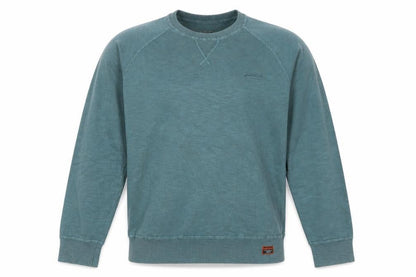 Superdry Men Green XL Cotton Crew Neck Pullover Jumper Logo