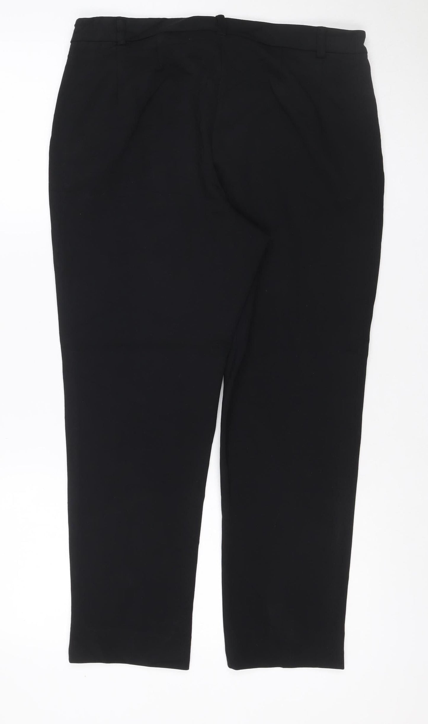 Marks & Spencer Women's Black UK 14 Short Straight Dress Trousers