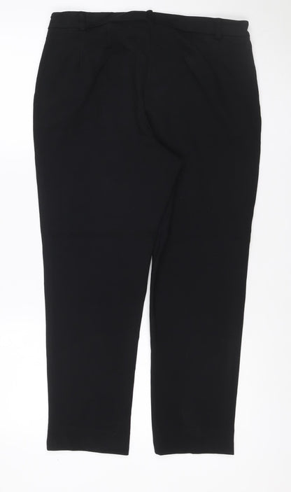 Marks & Spencer Women's Black UK 14 Short Straight Dress Trousers