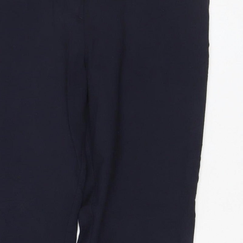 Next Women’s Black UK 10 Wide-Leg Tailored Dress Trousers Pockets