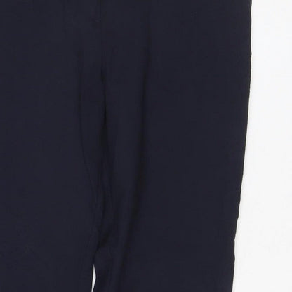 Next Women’s Black UK 10 Wide-Leg Tailored Dress Trousers Pockets