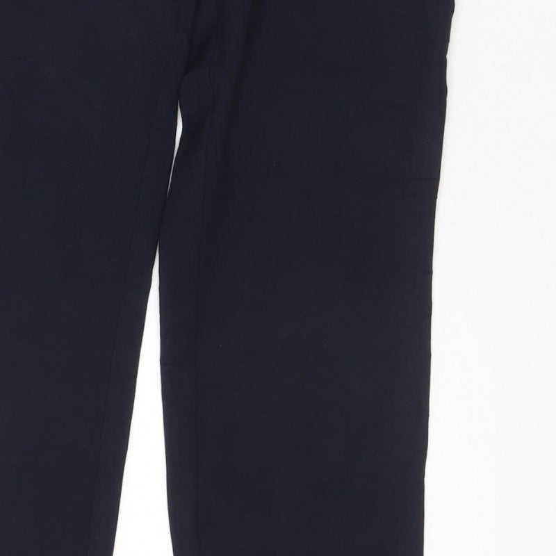 Next Women’s Black UK 10 Wide-Leg Tailored Dress Trousers Pockets