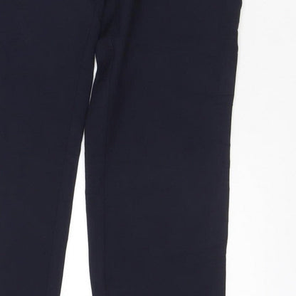 Next Women’s Black UK 10 Wide-Leg Tailored Dress Trousers Pockets