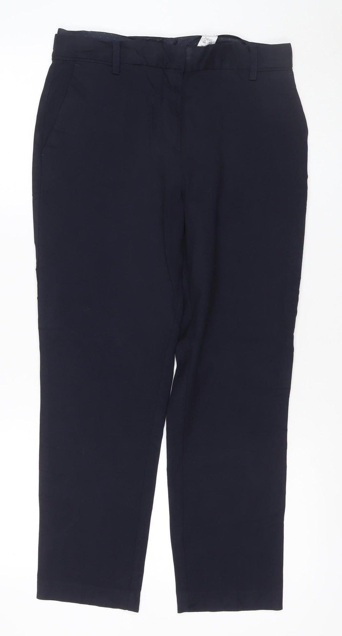 Next Women’s Black UK 10 Wide-Leg Tailored Dress Trousers Pockets