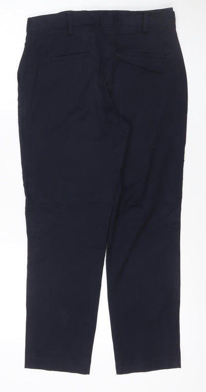 Next Women’s Black UK 10 Wide-Leg Tailored Dress Trousers Pockets
