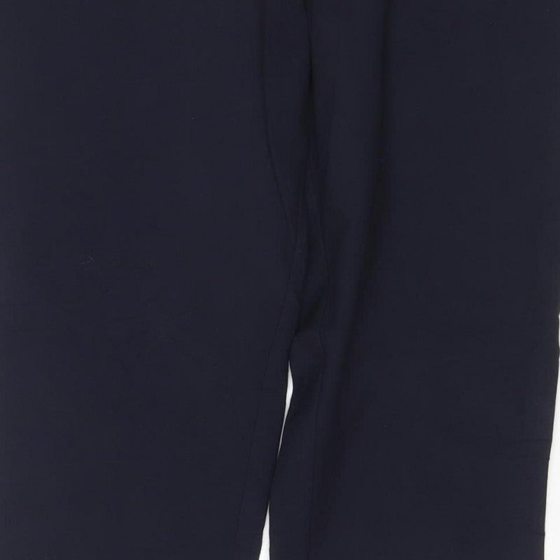 Next Women’s Black UK 10 Wide-Leg Tailored Dress Trousers Pockets