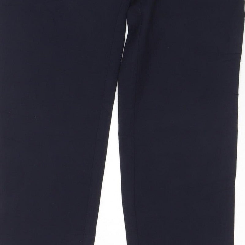 Next Women’s Black UK 10 Wide-Leg Tailored Dress Trousers Pockets