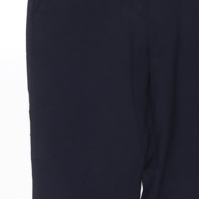 Next Women’s Black UK 10 Wide-Leg Tailored Dress Trousers Pockets