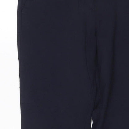 Next Women’s Black UK 10 Wide-Leg Tailored Dress Trousers Pockets